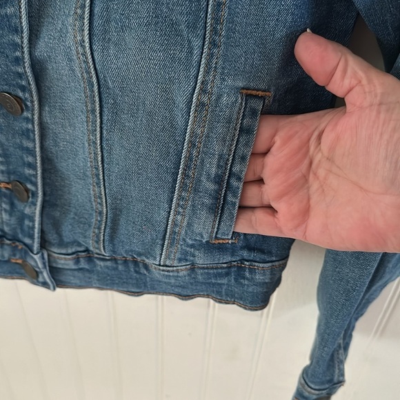 Old Navy  Blue Denim Jean Jacket sz L (10/12) - Picture 10 of 11